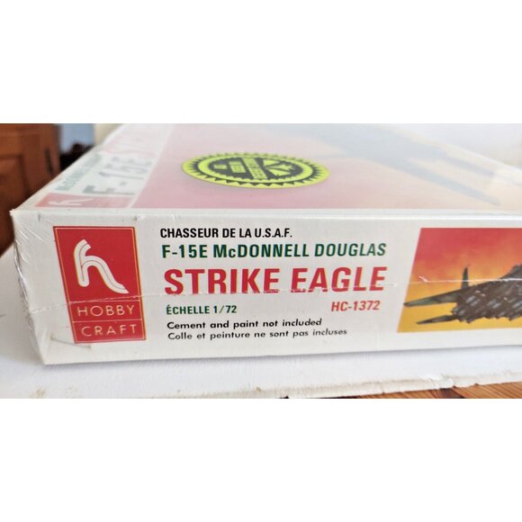 Vintage 1/72 Hobby Craft Airplane Model F-15E Strikeeagle Dessert Storm HC1372 - Picture 4 of 8